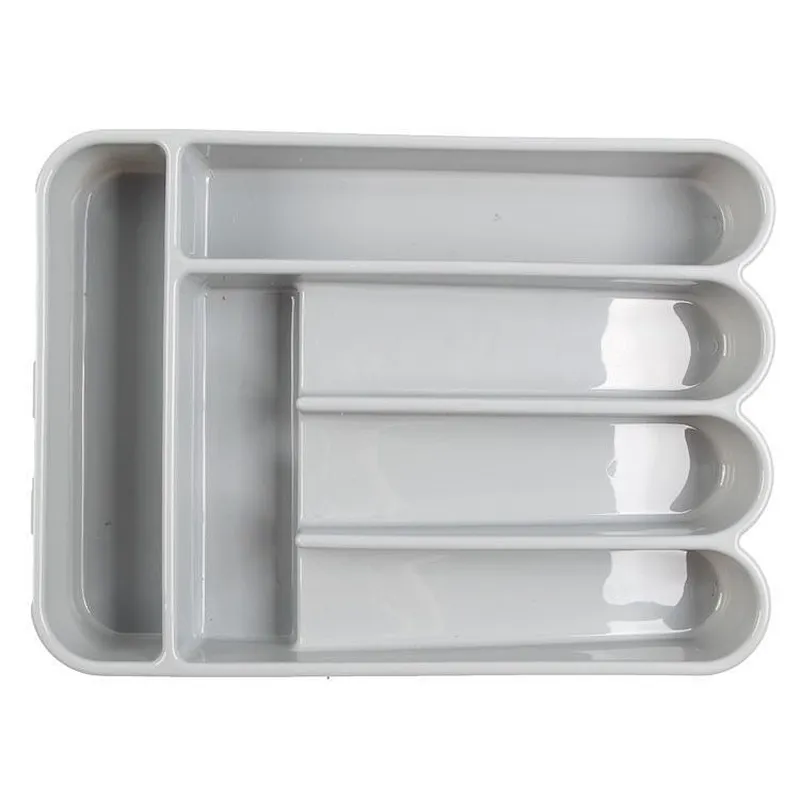 New upgrade kitchen  cutlery  organizer build in knife holder   plastic flatware caddy  tray