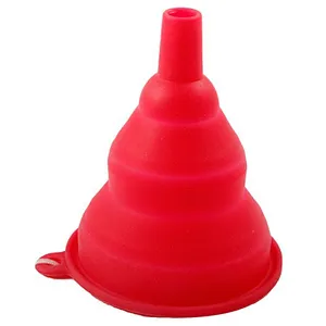 2 Pack Collapsible Silicone Foldable Funnel set for Water Bottle