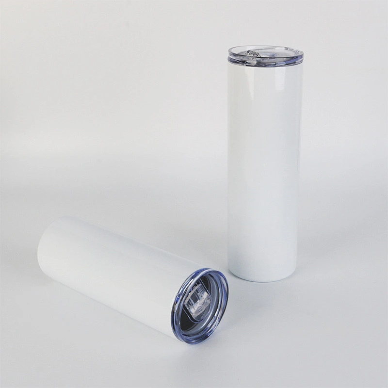 21 New Product 16oz/480ml Double Wall Stainless Steel Coffee Bottle Sublimation Skinny Tumbler Cups With Straw And Lid