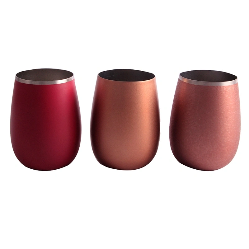 Double walled 12oz wine stainless steel tumbler