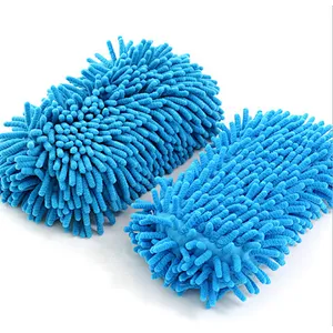 Union Source  Mesh Fabric Natural Multifunctional Chenille Microfiber Cleaning Cloth Car Washing Sponge