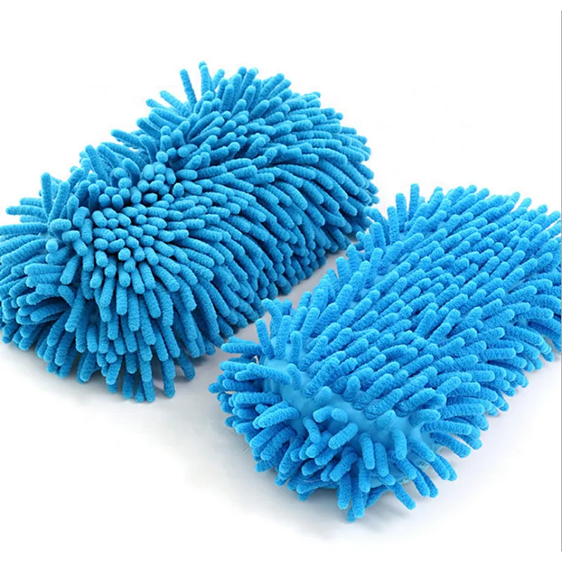 Union Source  Mesh Fabric Natural Multifunctional Chenille Microfiber Cleaning Cloth Car Washing Sponge