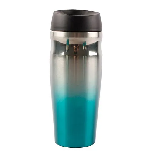 Custom 400ml portable flask sport double wall insulated stainless steel coffee cup with lid