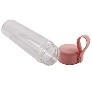 wholesale 400ml straight body best selling portable clear glass tea mug for home