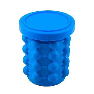 Union Source Hot selling large capacity environment friendly silicone ice bucket with lid and for carrying easier