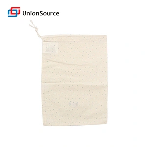 Kitchen accessary tool gadgets cotton cloth drawstring reusable sandwich storage packaging bag