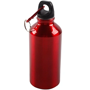 High Quality Wholesale 400ml Portable Aluminium Outdoor Carabiner Sports Water Bottle For Adults
