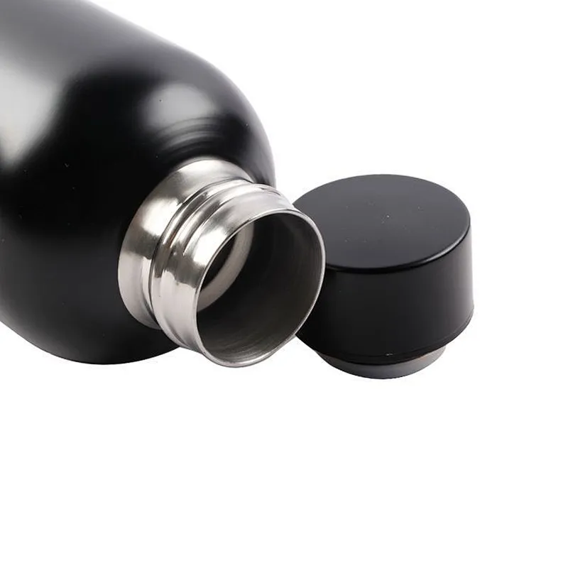 350ml 500ml 750ml leak proof small diameter portable Bpa-Free stainless steel  vacuum bottle for sports