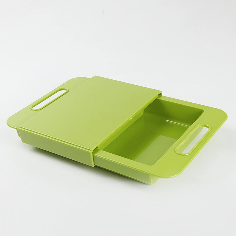 PP kitchen plastic chopping Cutting Board with colander