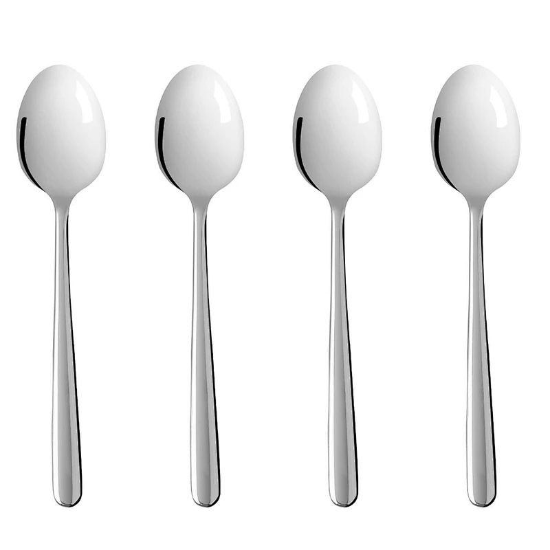 New Arrive Silver Kitchen Stainless Steel Cutlery Set of 4 pcs Tea Spoon