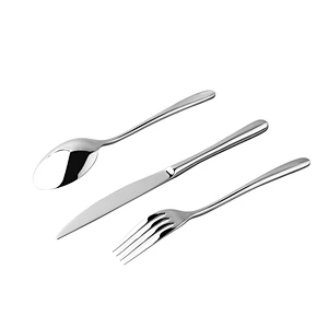 High Quality Wholesale Silver Kitchen Stainless Steel Set Of 3 pcs Table Cutlery