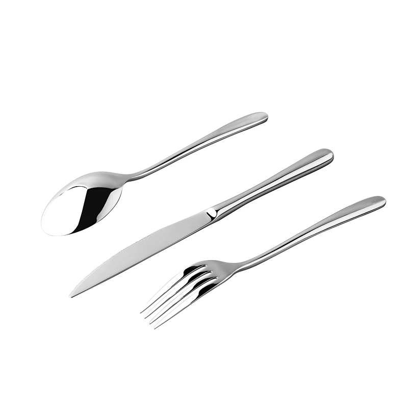 High Quality Wholesale Silver Kitchen Stainless Steel Set Of 3 pcs Table Cutlery