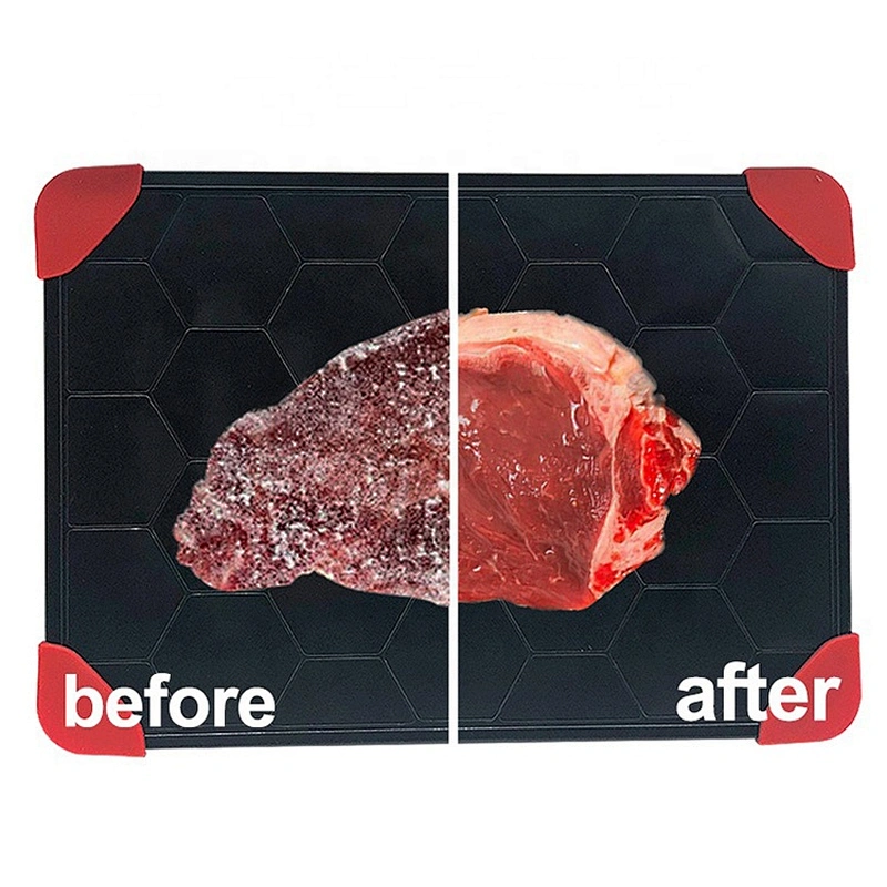 Healthy Aluminum quick Metal Thawing plate meat defrosting tray