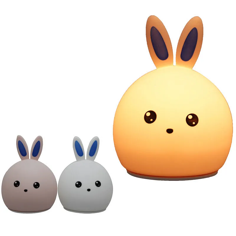 Union Source Mini Kid Baby Outlet Portable  Small  Child Bedroom Usb Rechargeable LED carton shape Night Light