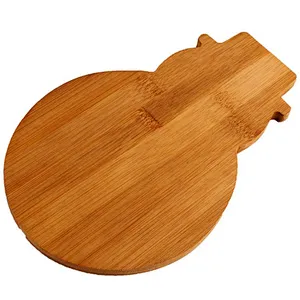 wholesale eco-friendly snowman shaped lovely christmas bamboo cutting chopping board for home use