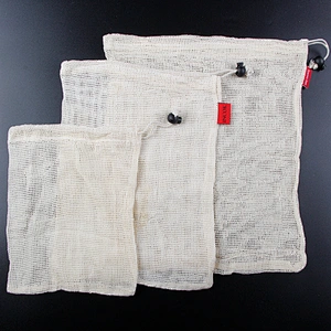 Best Reusable Mesh Produce Bags from 100% Organic Cotton Vegetable and Fruit Eco Friendly mesh pouch calico linen cotton bag