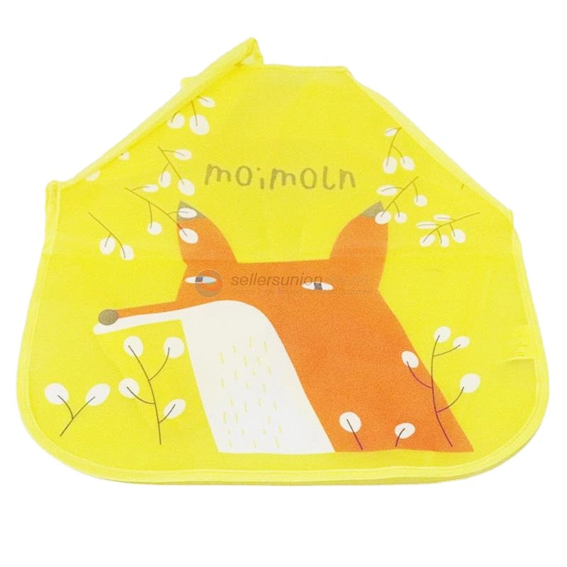 China Fabrication Colorful High Quality Fashion Cartoon Cute Print Pvc Waterproof Aprons For Kids