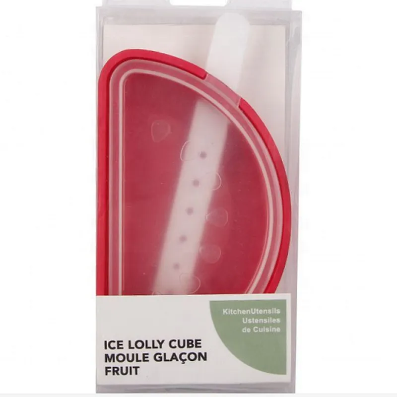 Watermelon Shaped Wholesale silicone ice pop lolly mold / ice cream popsicle mold