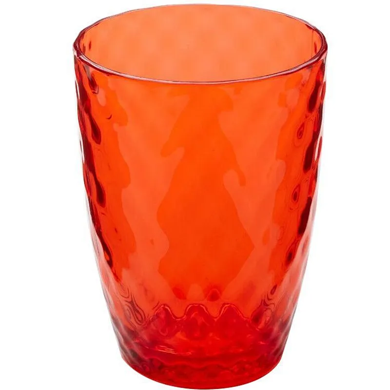 Union Source Reusable Multi-colored PS transparent plastic cup set