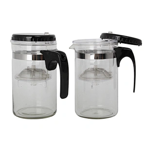 China Suppliers High Quality Glass French Press Coffee Maker Milk Plunger Glass Tea Pot