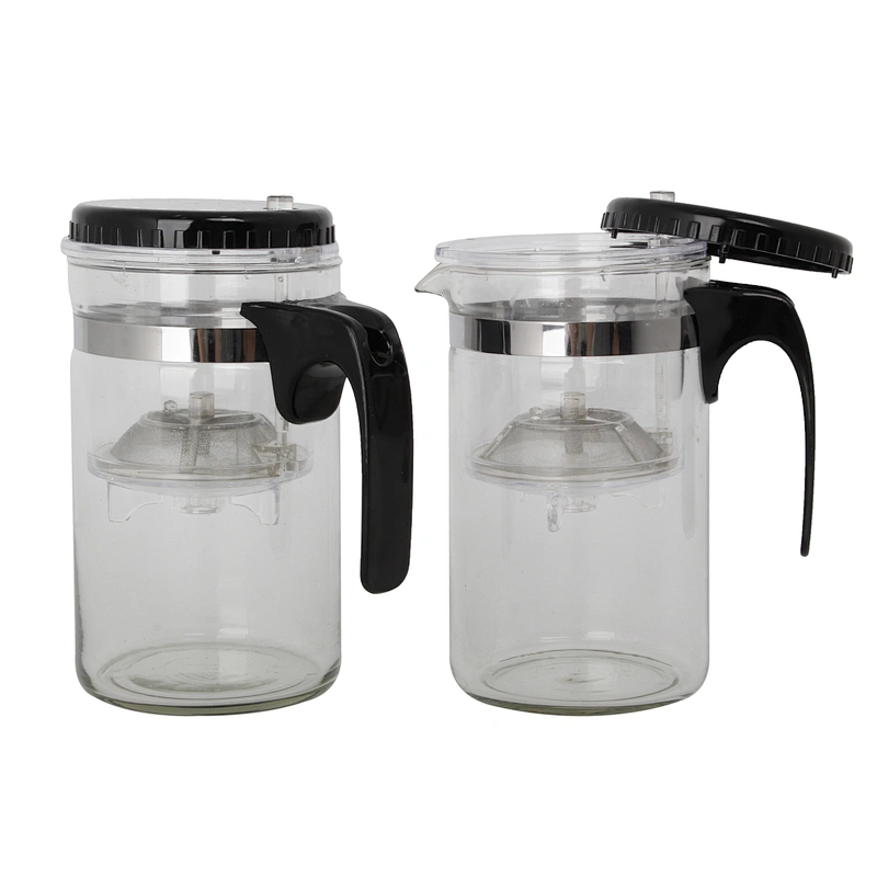 China Suppliers High Quality Glass French Press Coffee Maker Milk Plunger Glass Tea Pot