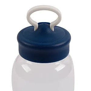 Eco friendly 600ml  large capacity  portable sport clear glass tea mug with the handle