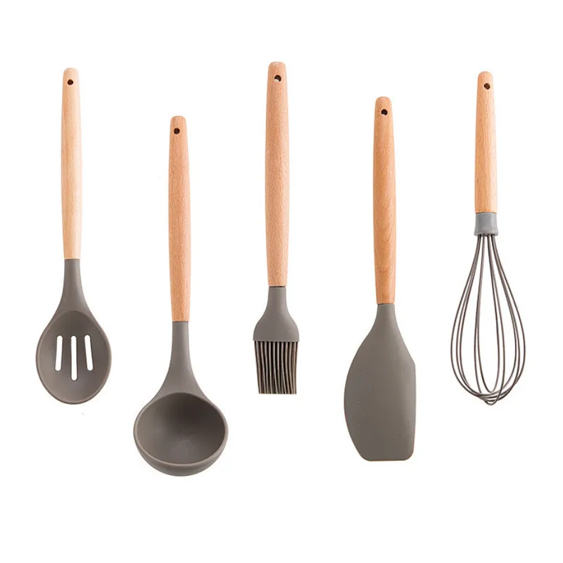 Union Source Non-Stick Kitchen Utensilis Set Silicone/Household Kitchen Cooking Ware Set