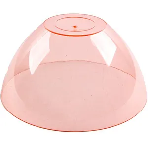 Union Source Decorative dessert serving fruit plastic transparent PS salad bowl