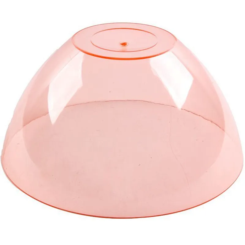 Union Source Decorative dessert serving fruit plastic transparent PS salad bowl