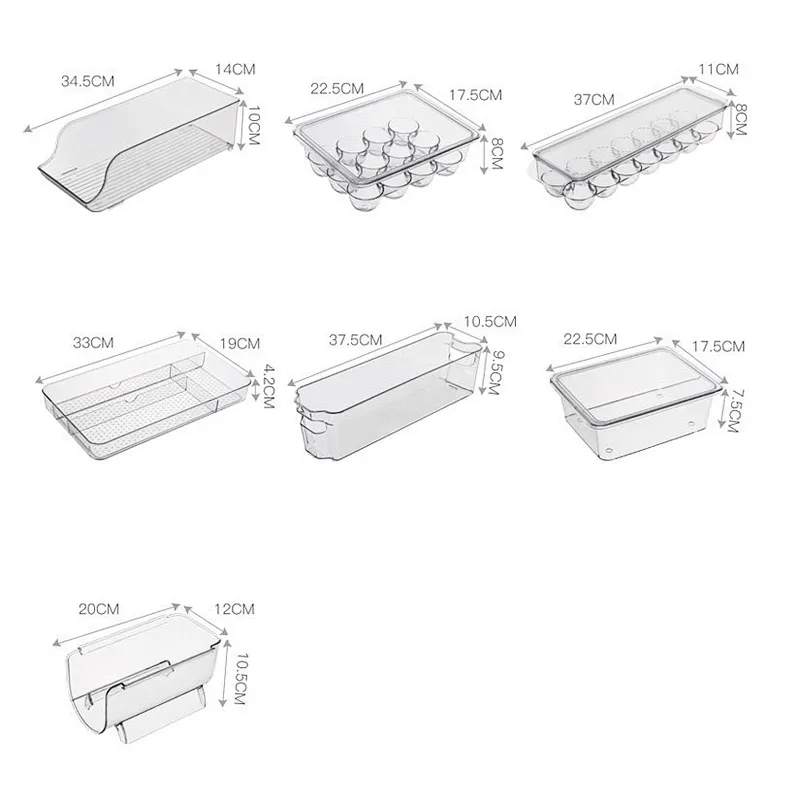 Unionsource Eco-friendly Organizer Kitchen Pull-ou Refrigerator Storage Box