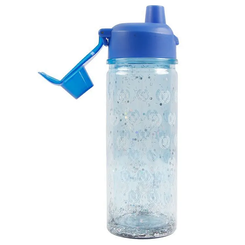 BPA FREE 650ml Double Wall Plastic Tritan Sports Drink Plastic Glitter Water Bottle For No Leak Gym Yoga