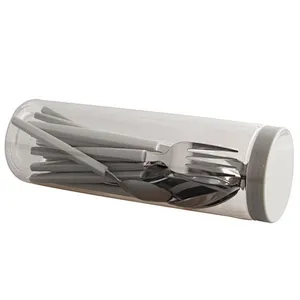 High quality Spoon Fork Knife flatware 4pc kitchen dinner serving utensils travel Stainless Steel Cutlery Set