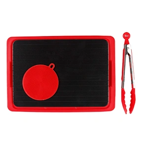Custom healthy complete aluminum food metal thawing plate fast meat defrosting tray set with color box