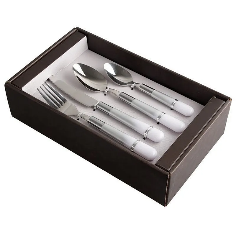 high quality Custom camping kitchen reusable 24 pcs flatware fork knife and spoon stainless steel cutlery set