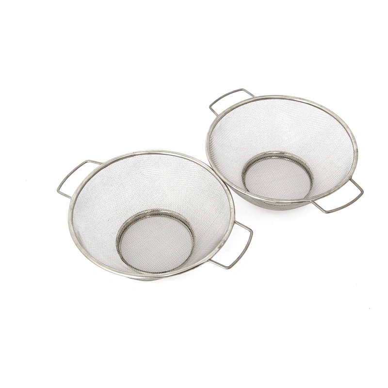 Stainless Steel Flour Sifter Fine Tea Mesh Strainer Colander Sieve Mesh Oil Filter Kitchen tool