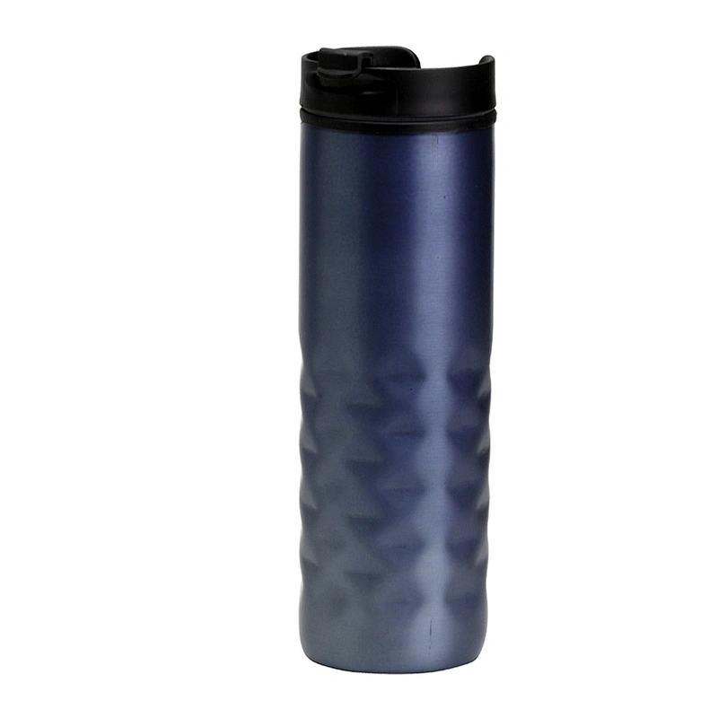 New multicolor eco-friendly stainless steel plastic double wall coffee camping travel mug with lid
