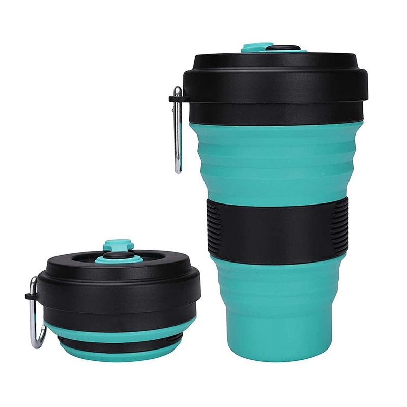 Union Source Wholesale Modern Eco-Friendly 550ml Yiwu Agent Collapsible Cups Silicone Coffee Mug Cups