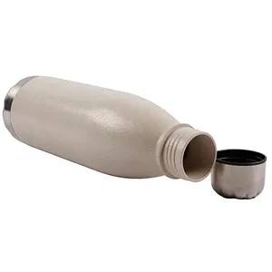 Eco Friendly 750ML Cola Shaped Portable Sport Wheat Straw Travel Plastic Water Bottle With Customized Printing