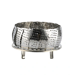 Non-Scratch Folding Collapsible stainless steel food steamer