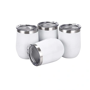 21New Product Drop Shipping Reusable Insulated flask Portable Stainless Steel Wine Sublimation Tumbler With Lid