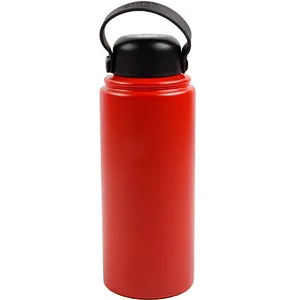 Household 900ml big diameter portable Customizable pattern  stainless steel Vacuum water bottle for sports