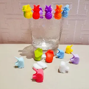 Union Source Fashionable Min colorful party silicone wine glass marker