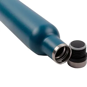 750ml leak proof large capacity small diameter portable food grade stainless steel  bottle for sports