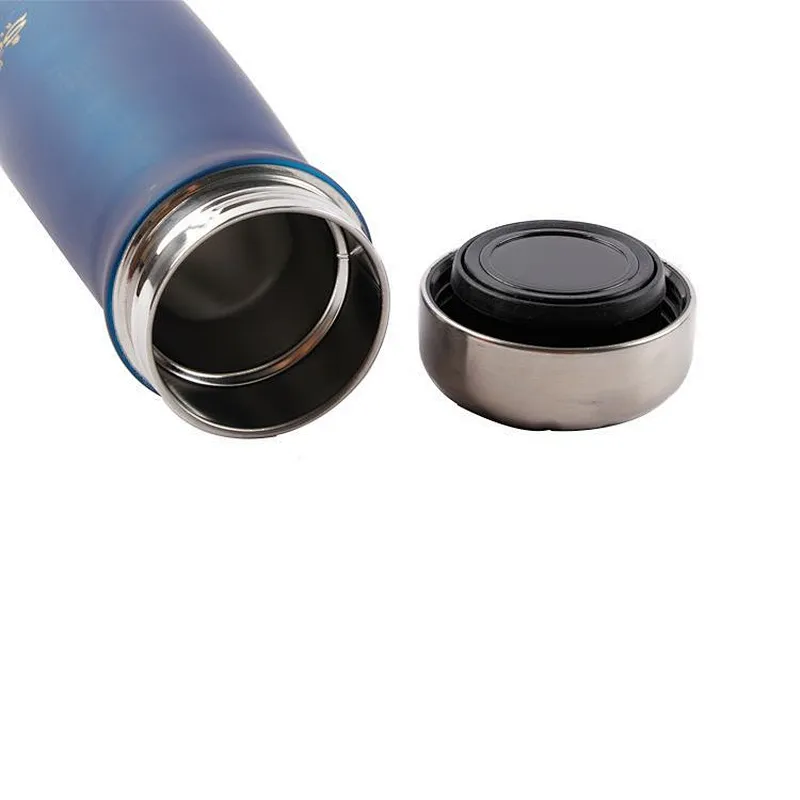 Hot sale  500ml food grade portable outdoor sport bpa-free vacuum leak proof  bottle for adults