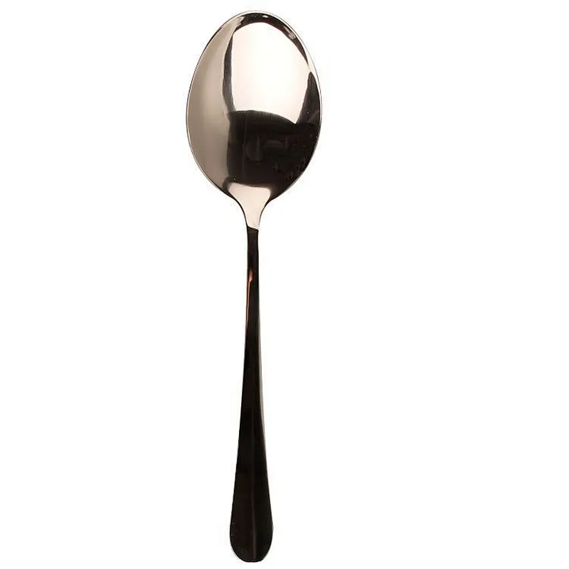 China manufacturer Top Seller 2 pcs/set Stainless Steel Table knife spoon set for salad rice ladle holder tray scoop serving