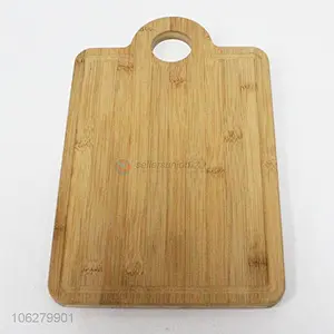 Multifunction Kitchen Bread Pizza Tray Bamboo Wooden Chopping Cutting Board With Round Hole