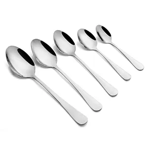 Union Source Portable luxury restaurant cheap silver stainless steel fork knife spoon set for hiking camping traveling