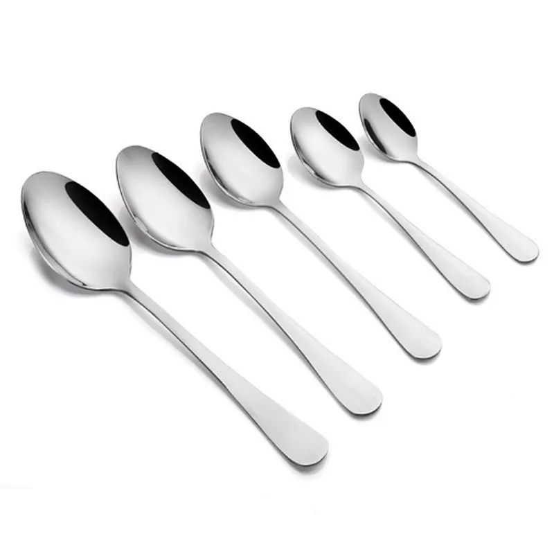 Union Source Portable luxury restaurant cheap silver stainless steel fork knife spoon set for hiking camping traveling