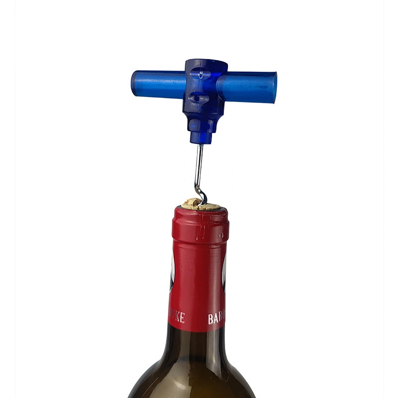 wholesale personalised single handle corkscrew steel plastic custom red wine bottle opener for wedding party