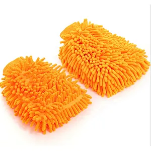Union Source Custom Multi-functional Chenille Microfiber  Car Wash Cleaning Dusting Glove Washing